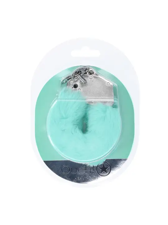 ALGEMAS COM PELÚCIA HEAVY-DUTY FLUFFY POWDER GREEN OUCH!