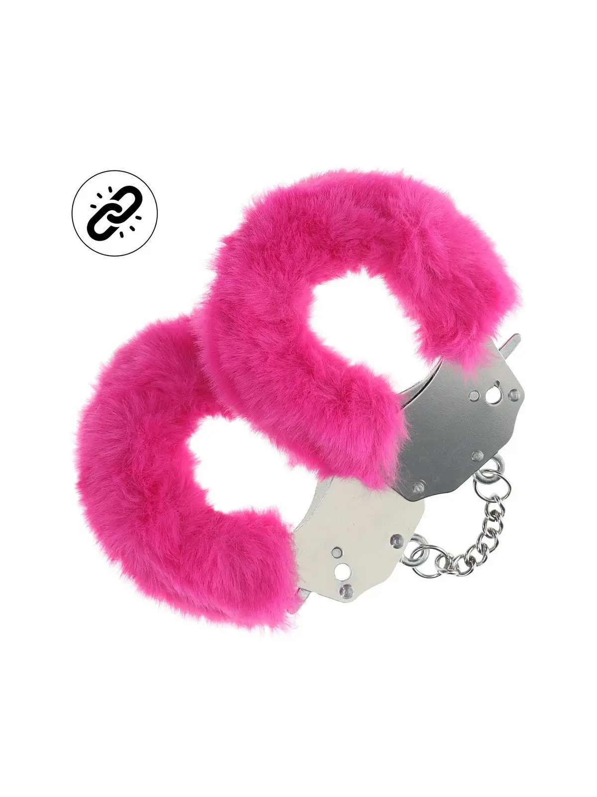 ALGEMAS COM PELÚCIA HEAVY-DUTY FLUFFY ROSA OUCH!