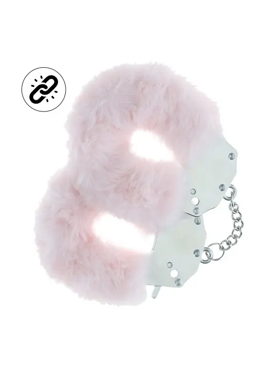 ALGEMAS COM PELÚCIA HEAVY-DUTY FLUFFY POWDER ROSA OUCH!