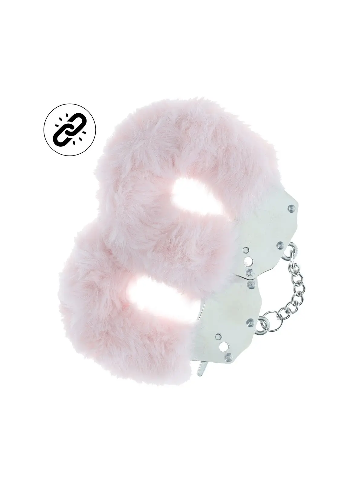 ALGEMAS COM PELÚCIA HEAVY-DUTY FLUFFY POWDER ROSA OUCH!