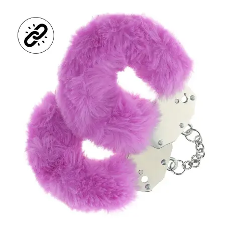 ALGEMAS COM PELÚCIA HEAVY-DUTY FLUFFY ROXO OUCH!