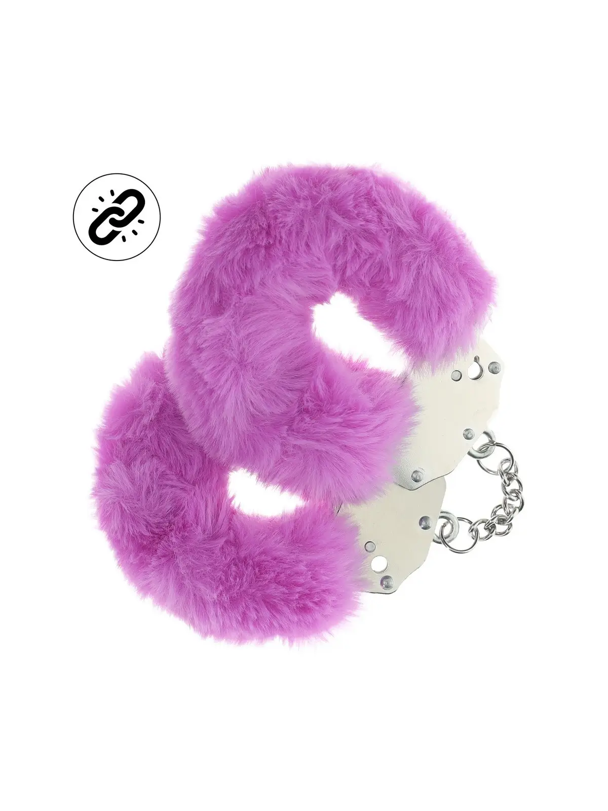 ALGEMAS COM PELÚCIA HEAVY-DUTY FLUFFY ROXO OUCH!