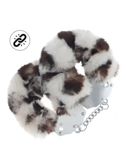 ALGEMAS COM PELÚCIA HEAVY-DUTY FLUFFY SNOW LEOPARD OUCH! 