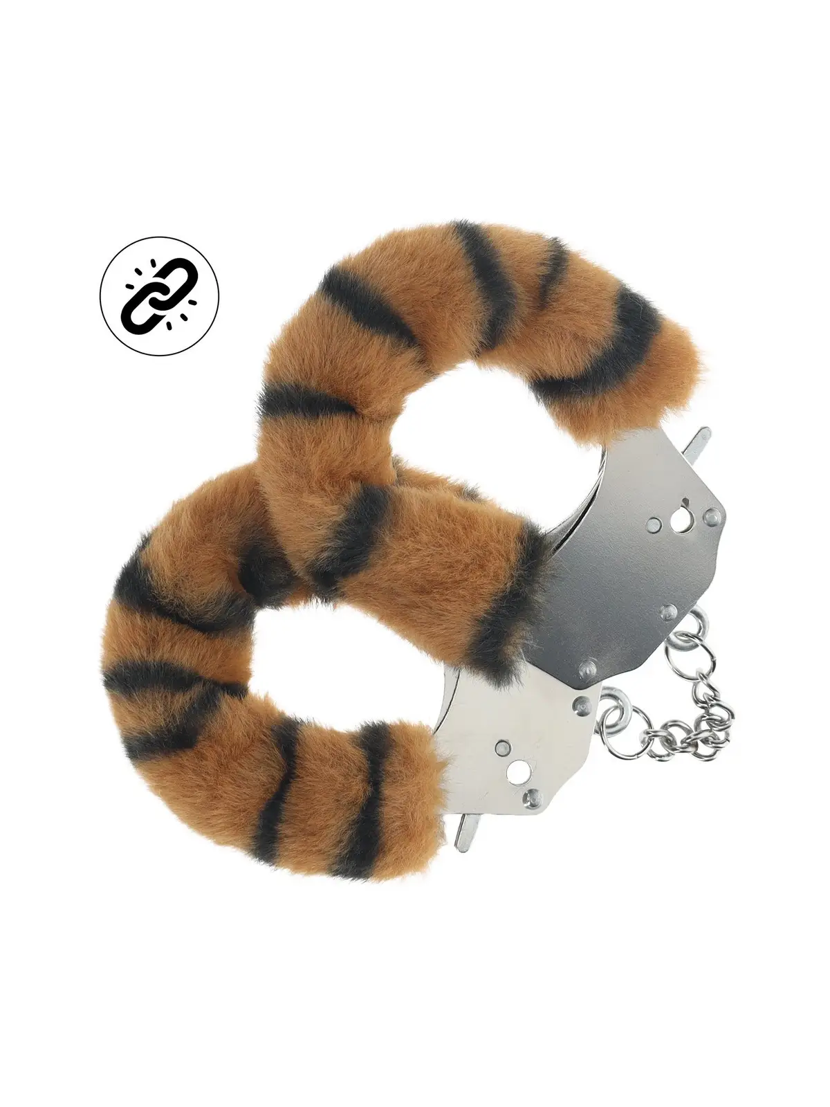 ALGEMAS COM PELÚCIA HEAVY-DUTY FLUFFY TIGER OUCH!