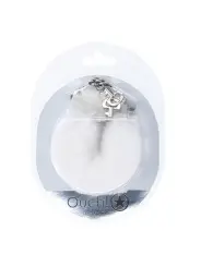 ALGEMAS COM PELÚCIA HEAVY-DUTY FLUFFY BRANCO OUCH!