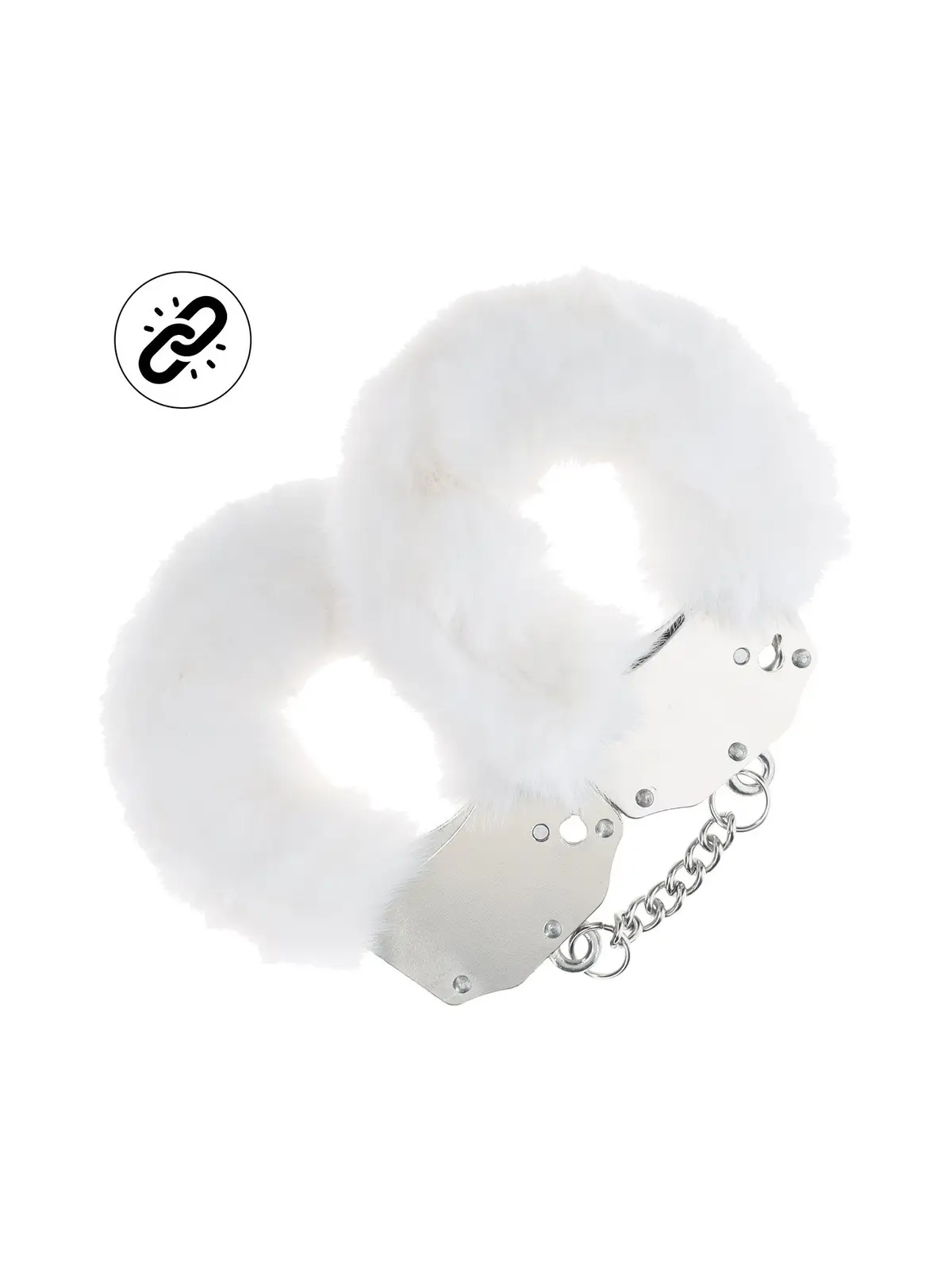ALGEMAS COM PELÚCIA HEAVY-DUTY FLUFFY BRANCO OUCH!