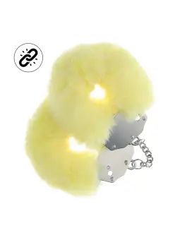 ALGEMAS COM PELÚCIA HEAVY-DUTY FLUFFY AMARELO OUCH!