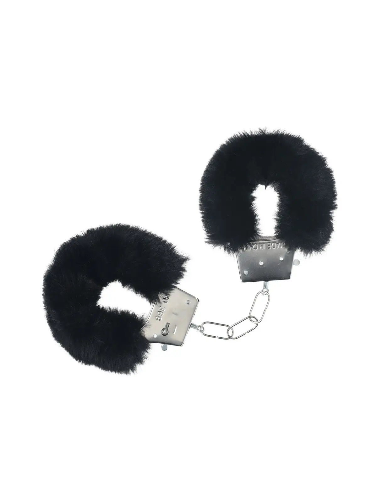 ALGEMAS COM PELUCHE CLASSIC FLUFFY PRETO OUCH!
