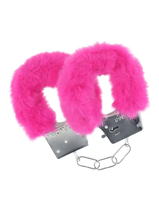 ALGEMAS COM PELUCHE CLASSIC FLUFFY ROSA OUCH!