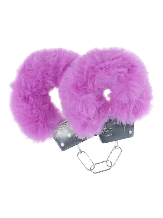 ALGEMAS COM PELUCHE CLASSIC FLUFFY ROXO OUCH!
