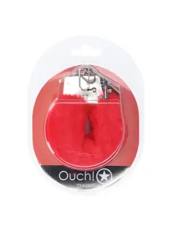 ALGEMAS COM PELUCHE CLASSIC FLUFFY VERMELHO OUCH!