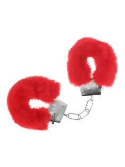 ALGEMAS COM PELUCHE CLASSIC FLUFFY VERMELHO OUCH!