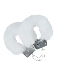 ALGEMAS COM PELUCHE CLASSIC FLUFFY BRANCO OUCH!
