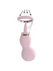 BOMBA RECARREGÁVEL PARA VULVA E SEIOS SENSUAL ROSA PUMPED