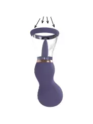 BOMBA RECARREGÁVEL PARA VULVA E SEIOS SENSUAL ROXA PUMPED