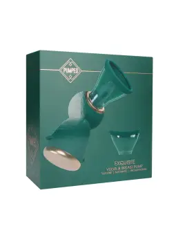 BOMBA PARA VULVA E SEIOS EXQUISITE FOREST GREEN PUMPED