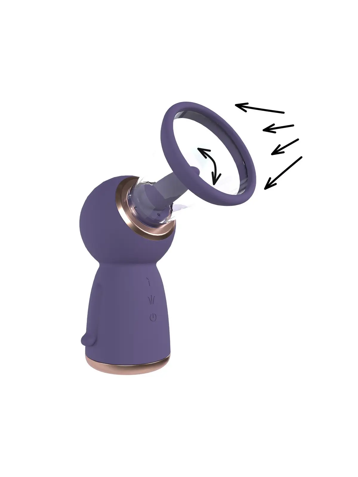 BOMBA PARA VULVA E SEIOS EXQUISITE ROXO PUMPED