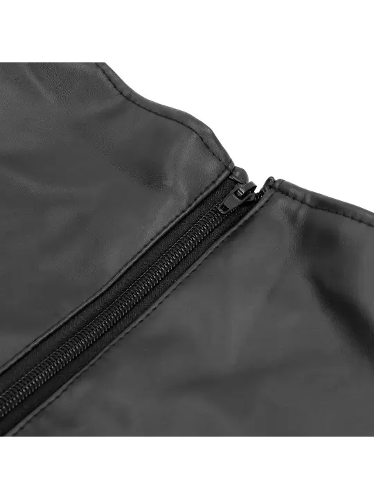 RESTRIÇÃO DE BRAÇOS ZIP-UP FULL ARM AND SHOULDER SLEEVE PRETO XTREME OUCH!