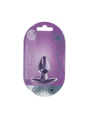 PLUG ANAL SMOOTH SILICONE SMALL 2.6 /6,5 CM METALLIC PURPLE OUCH!