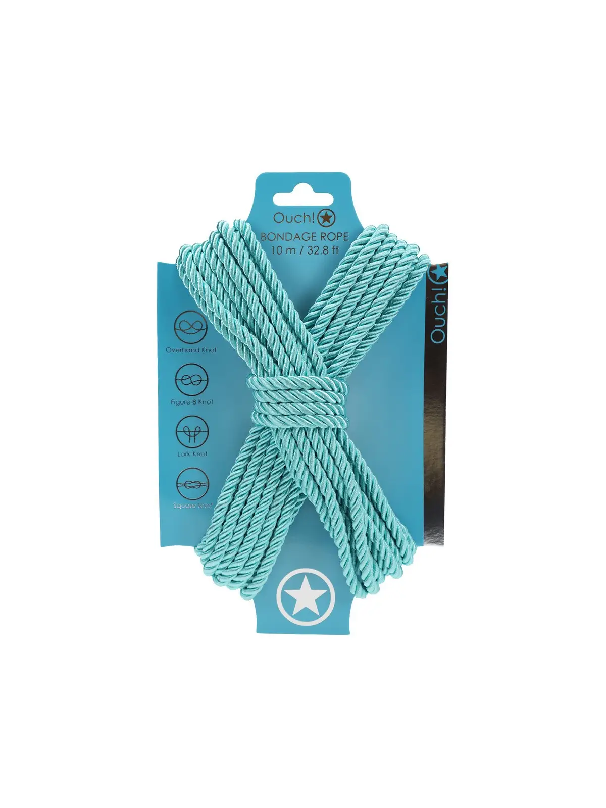 CORDA DE POLIÉSTER PARA BONDAGE 32.8 FT / 10 M AZUL OUCH!