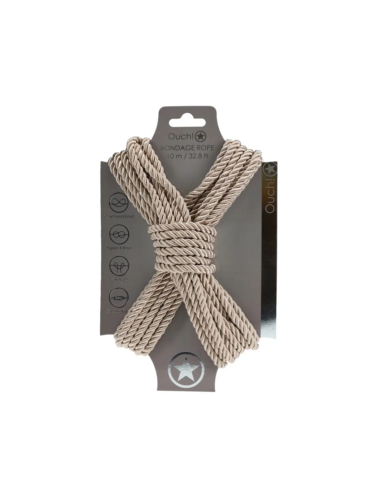 CORDA DE POLIÉSTER PARA BONDAGE 32.8 FT / 10 M DOURADA OUCH!