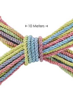 CORDA DE POLIÉSTER PARA BONDAGE 32.8 FT / 10 M PASTEL COLORIDO OUCH!