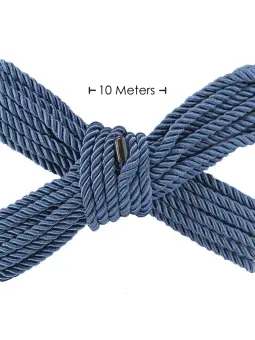 CORDA DE POLIÉSTER PARA BONDAGE 32.8 FT / 10 M AZUL MARINHO OUCH!