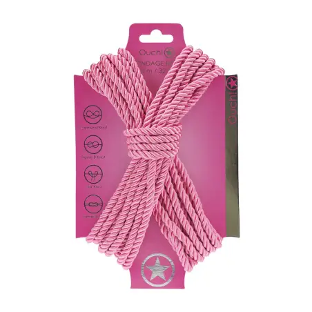 CORDA DE POLIÉSTER PARA BONDAGE 32.8 FT /10 M ROSA OUCH!