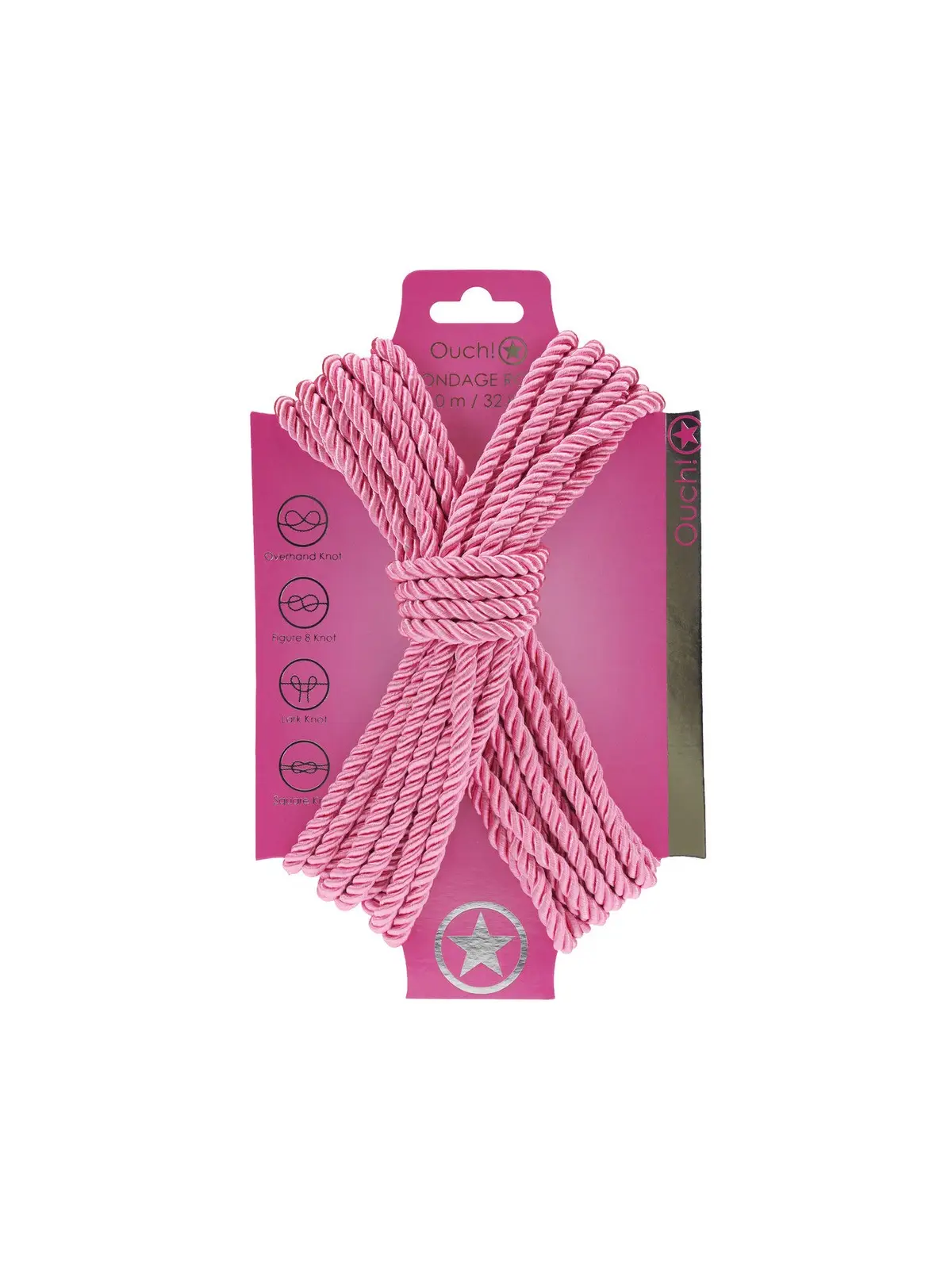 CORDA DE POLIÉSTER PARA BONDAGE 32.8 FT /10 M ROSA OUCH!