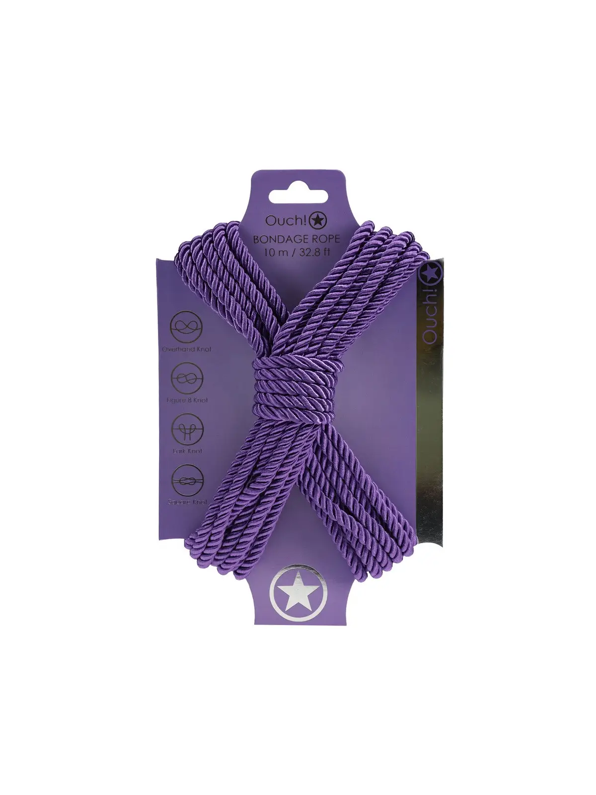 CORDA DE POLIÉSTER PARA BONDAGE 32.8 FT /10 M ROXO OUCH!