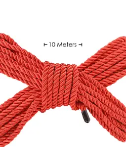 CORDA DE POLIÉSTER PARA BONDAGE 32.8 FT /10 M VERMELHO OUCH!