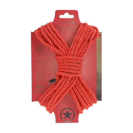 CORDA DE POLIÉSTER PARA BONDAGE 32.8 FT /10 M VERMELHO OUCH!