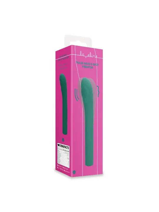 VIBRADOR PARA PONTO G PULSE WAVE GREEN CRYSTAL LOVELINE