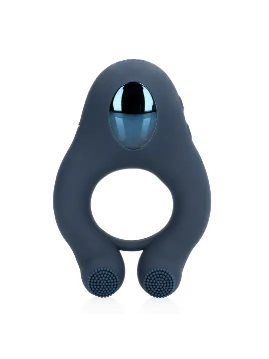 ANEL VIBRATÓRIO COM ESTIMULAÇÃO CLITORIANA AZUL ÍNDIGO LOVELINE