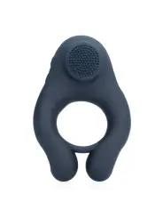 ANEL VIBRATÓRIO COM ESTIMULAÇÃO CLITORIANA AZUL ÍNDIGO LOVELINE