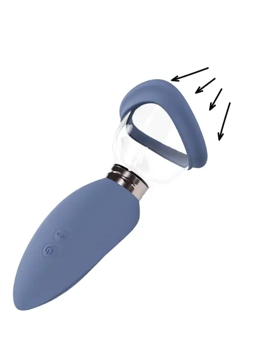 BOMBA PARA VULVA E SEIOS AROUSING BLUE PUMPED 