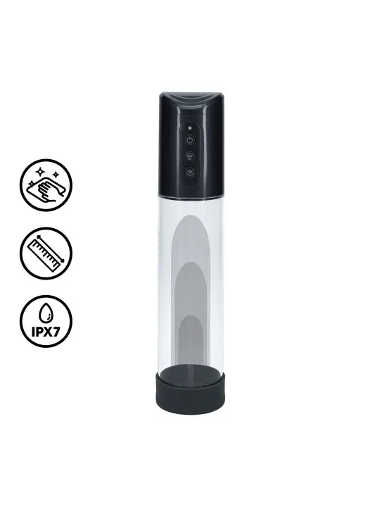 BOMBA RECARREGÁVEL PARA O PÉNIS HYPERPUMP GUN METAL PUMPED 