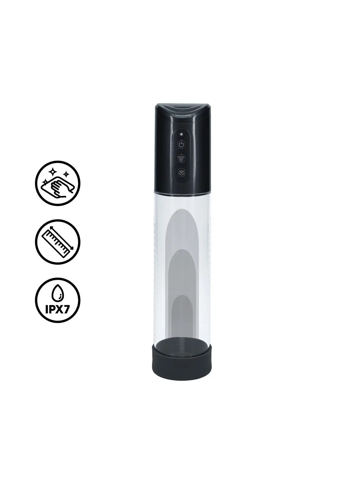 BOMBA RECARREGÁVEL PARA O PÉNIS HYPERPUMP GUN METAL PUMPED 