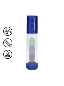 BOMBA RECARREGÁVEL PARA O PÉNIS HYPERPUMP METALLIC BLUE PUMPED 