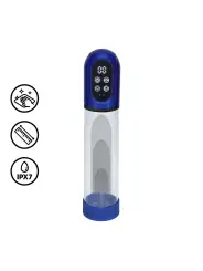 BOMBA PARA O PÉNIS AUTOMÁTICA E MASTURBADOR ENGAGE METALLIC BLUE PUMPED