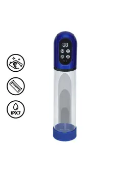 BOMBA PARA O PÉNIS AUTOMÁTICA E MASTURBADOR ENGAGE METALLIC BLUE PUMPED