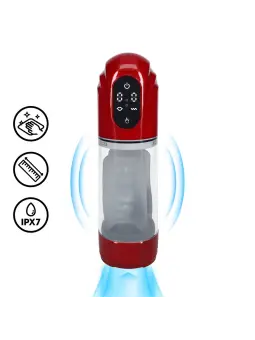 BOMBA MASTURBADORA AUTOMÁTICA TECHNOTHRUST METALLIC RED PUMPED 