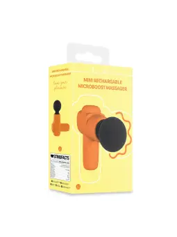 MINI MASSAJADOR RECARREGÁVEL MICROBOOST LARANJA LOVELINE 