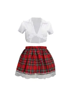 FANTASIA DE ESTUDANTE BRANCO S-LINE 