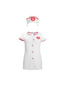 FANTASIA DE ENFERMEIRA BRANCO S-LINE 