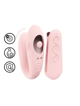 VIBRADOR DE CASAL COM COMANDO CHARME VIBE ROSA LOVELINE 