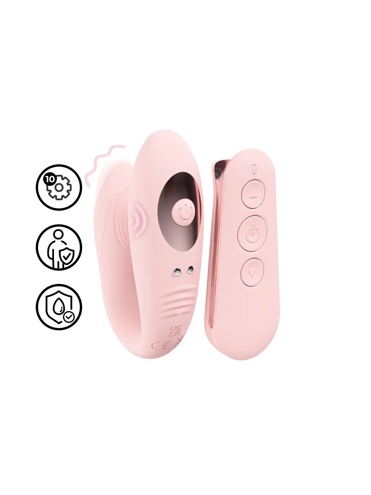 VIBRADOR DE CASAL COM COMANDO CHARME VIBE ROSA LOVELINE 