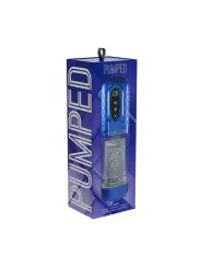 MASTURBADOR VIBRATÓRIO COM SUCÇÃO E IMPULSO VORTEX METALLIC BLUE PUMPED