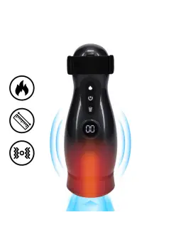 MASTURBADOR VIBRATÓRIO COM SUCÇÃO E SUPORTE DE TELEFONE VIRTUO GUN METAL PUMPED 