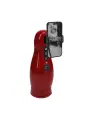 MASTURBADOR VIBRATÓRIO COM SUCÇÃO E SUPORTE DE TELEFONE VIRTUO METALLIC RED PUMPED 